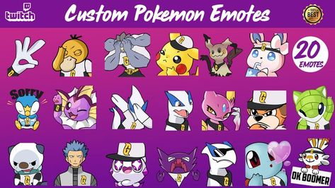 Pokemon Emotes, Pokemon Badges, Custom Pokemon, Emotes Twitch, Panda Lindo, Closet Renovation, Discord Emojis, Twitch Emotes, Submarine