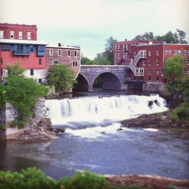 Otter Creek Falls, Middlebury, Vermont Vermont Aesthetic, Middlebury Vt, Travel Vermont, Visit Vermont, College Vibes, Middlebury College, England Vacation, Middlebury Vermont, South Street