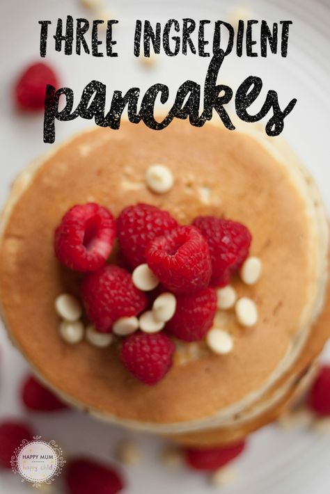 Pancake Recipe 3 Ingredients, Easy Pancake Recipe 3 Ingredients, Quick Pancake Recipe, Three Ingredient Pancakes, Simple Pancake, Quick Pancakes, 3 Ingredient Pancakes, Easter Recipe, Happy Child