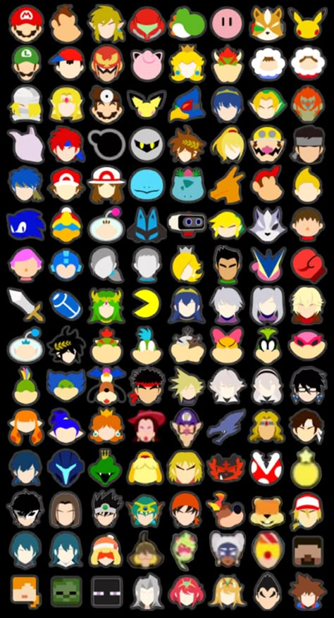 Super Smash Bros Ultimate Icons Super Mario Smash Bros, Mario Smash, Super Smash Bros Game, Super Smash Bros Melee, Smash Bros Funny, Super Smash Bros Brawl, Nintendo Super Smash Bros, Princess Daisy, Minecraft Decorations