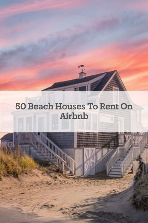 Not sure where to stay on your next beach vacation? Good thing we found 50 gorgeous #beach houses you can rent on Airbnb! Beach Front Airbnb, Vacation Homes Beach, Beach House Airbnb, Maine Beach House, Beach Airbnb, Oceanfront Beach House, Beach Front House, Biloxi Beach, Best Family Beaches