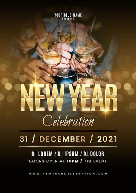 Free vector hand drawn 2021 party poster... | Free Vector #Freepik #freevector #new-year-party #celebration-flyer #celebration-poster #new-year-flyer New Year's Eve Flyer, New Year Banner, Christmas Ad, Party Poster, New Year Celebration, New Years Party, Post Design, Nouvel An, Social Media Graphics