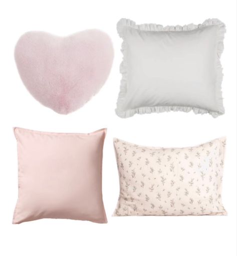 Bedroom Png, Coquette Pillow, Pillow Aesthetic, Coquette Room Decor, Cool Girl Bedrooms, Rooms Decoration, Room Wishlist, Dads Room, Girly Room Decor