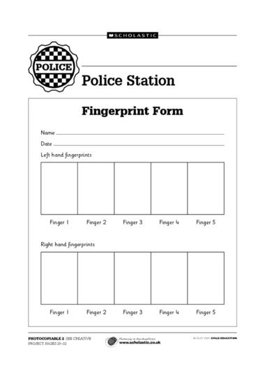 Click to download Early Years Police Activities, Police Finger Print Art, Preschool Police Activities, Police Activities For Kids, Police Fingerprint Activity, Police Lesson Plans Preschool, Police Officer Crafts, Community Helpers Lesson Plan, Police Crafts