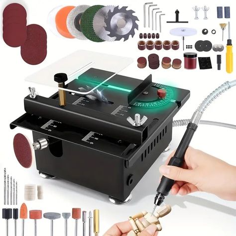 Mini Table Saw Multi functional Portable Adjustable - Temu Mini Table Saw, Mini Tools, Mini Table, Table Saw, New Products, Christmas Gifts, Tools, Christmas, Gifts