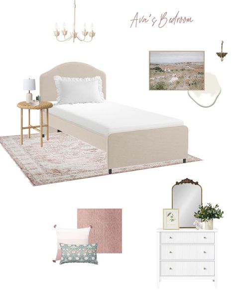 Bedroom Design Mood Board, Bedroom Mood Board, Design Mood Board, Top Decor, Girl Bedroom Designs, Cute House, Mood Board Design, French Girl, Kids Rooms