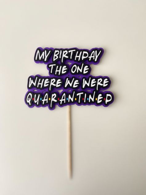 Inspired by tv series, quarantine birthday Friends Cake Topper, Friends Cake, Cake Topper, Cake Toppers, Tv Series, Fathers Day, Christmas Ornaments, Tv, Cake