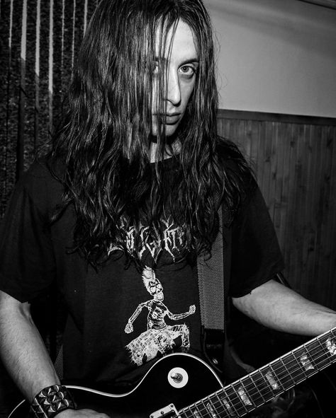 Lords Of Chaos, Rory Culkin, A Man, Long Hair, Guitar, Hair, White, Black