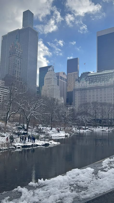 New York Aesthetic Winter, City Snow, Fall In Nyc, Winter In New York, Nyc Winter, Nyc Baby, New York Winter, Nyc Christmas, Winter City