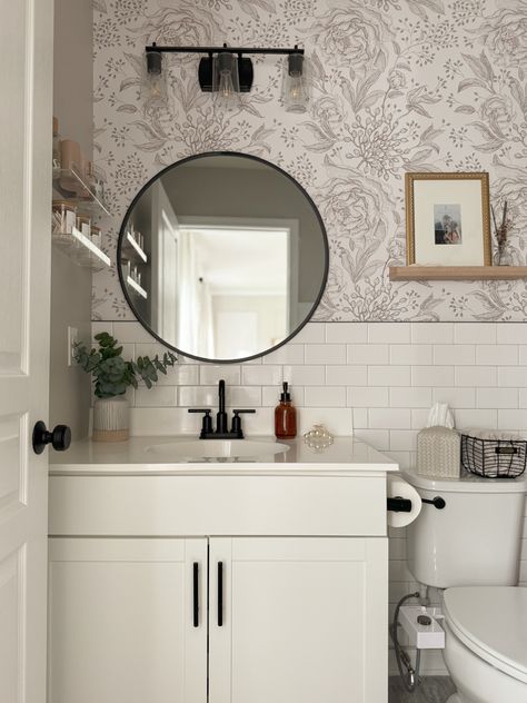 White penny tile bathroom