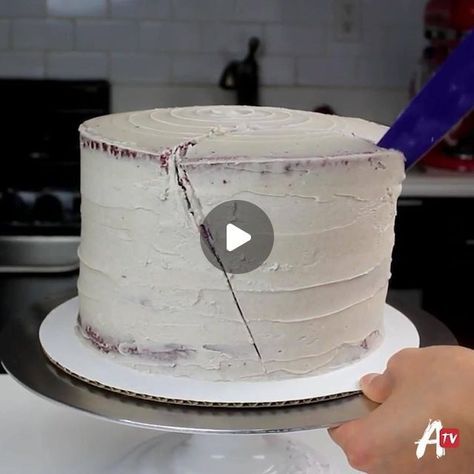 AwesomenessTV on Instagram: "This geode cake rocks our world! 💜 Follow @awesomenesstv for more." How To Make A Geode Cake, Rock Candy Cake, Geo Cake, Rock Candy Cakes, Geode Cakes, Buttercream Birthday Cake, Rock Cake, Geode Rocks, Geode Cake