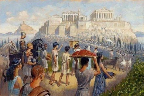 Athens Painting, Ancient Greece Art, Greek People, Greek Civilization, Greek Soldier, Ancient Athens, Greece Map, Classical Greece, Roman Legion