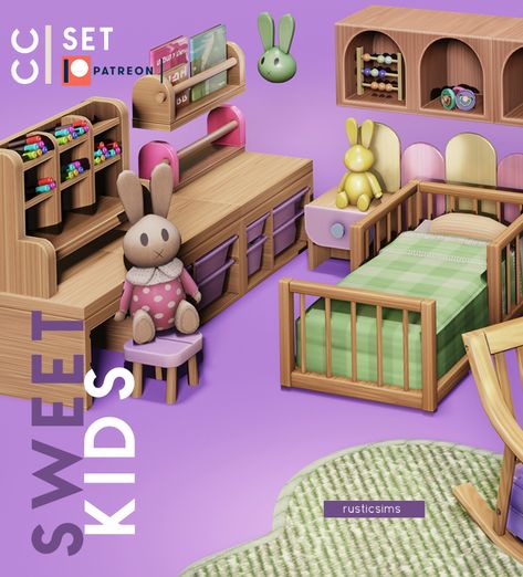 Ts4 Cc Mm Furniture, Sims 4 Kids Room Cc Patreon, Sims 4 Infant Room Cc, Sims 4 Toddler Furniture Cc, Sims 4 Toddler Room Cc, Lotes The Sims 4, Sims Furniture, Sims 4 Challenges, Sims Packs