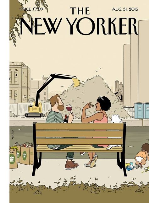 Adrian Tomine's New Yorker Cover Adrian Tomine, The New Yorker Magazine, New Yorker Magazine, Astrology Gemini, New Yorker Covers, Comic Manga, Time Magazine, Print Magazine, Vintage Magazine