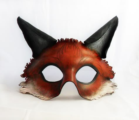 Masks — Annie Libertini Fox Mask, Half Mask, Venetian Masks, Leather Mask, Cool Masks, Animal Masks, Masks Art, Masks Masquerade, Masquerade Mask