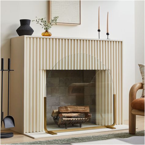 Contemporary fireplace decor