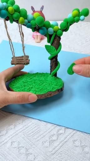 Tree Clay Art, Miniature Trees Diy, Craft For Decoration, Clay Crafts Easy, Clay Craft Ideas, Tree Clay, Clay Tree, Clay Crafts For Kids, Paper Flower Art