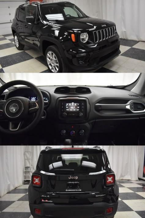 Jeep Renegade Black, Space Lights, Car Deco, Black Jeep, New Jeep, Floor Trim, Dream Cars Jeep, Lovely Car, Car Goals