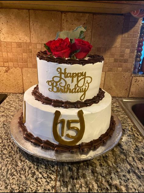 Vaquera Cake Ideas, Western Cake Ideas, Vaquero Cake, Xv Cakes, Western Theme Cakes, 15 Cakes, Western Birthday Cakes, Cowboy Themed Party, Cowgirl Party Ideas