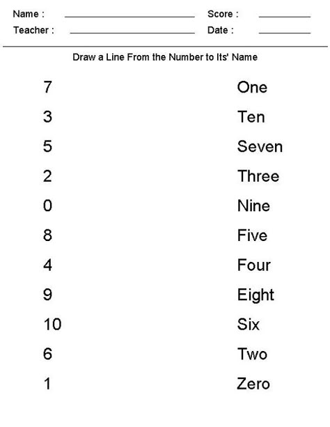 Learn Numbers 1-10 Math Worksheets | Learning Printable Number Words Worksheets, Kindergarten Math Free, Kindergarten Math Worksheets Free, Kindergarten Prep, Number Words, Homeschool Kindergarten, 1st Grade Worksheets, Kindergarten Learning, Kindergarten Math Worksheets