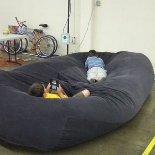 bean bag sofa / bed How To Make A Bean Bag, Bean Bag Sofa Bed, Diy Bean Bag Chair, Diy Bean Bag, Bean Bag Bed, Ikea Sofas, Bed Picture, Bed Images, Giant Bean Bags