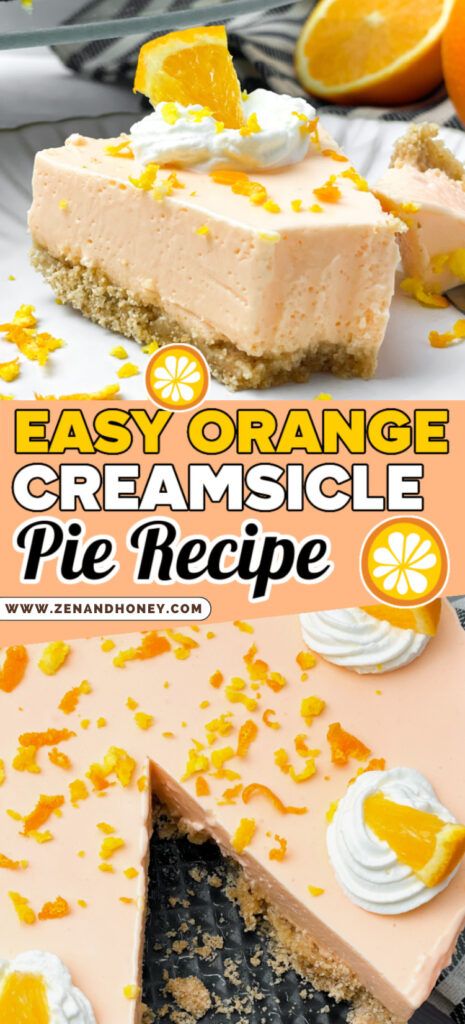 Creamsicle Pie Recipe, Orange Creamsicle Pie, Orange Creamsicle Cheesecake Recipe, Creamsicle Pie, Creamsicle Cheesecake, Orange Filling, Recipes Pastry, Cottagecore Recipes, Parmesan Fries