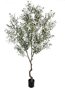 Olive Plant, Tree Faux, Gray Planter, Faux Olive Tree, Ficus Tree, Silk Tree, Herb Pots, Magnolia Trees, Artificial Trees