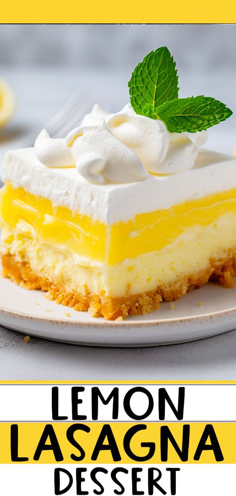 Heavenly Lemon Oreo Dessert, Lemon Lush Dessert With Golden Oreos, Desert Lasagna, Lemon Lasagna Dessert, Lemon Pudding Dessert, Golden Oreo Crust, Refrigerator Desserts, Lemon Lasagna, Pudding Desserts Layered