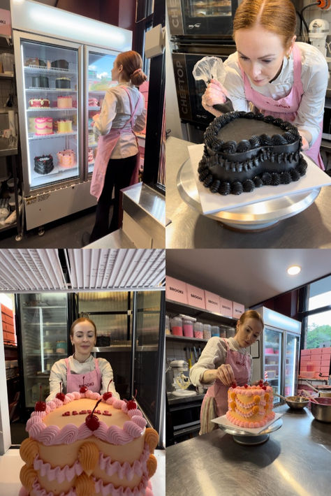 Here's a day in my life as a bakery owner on cake duty!