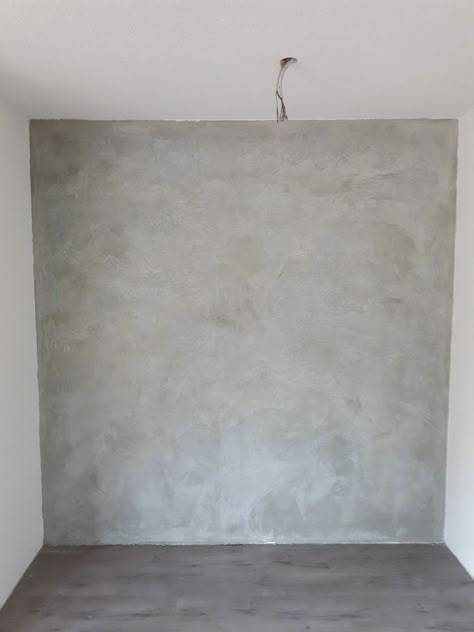 Grey Plaster Walls, Grey Limewash Walls Bedroom, Gray Lime Wash Walls, Concrete Paint Wall Interior Design, Grey Wash Wall, Grey Sponge Painted Wall, Light Grey Limewash Walls, Pink Concrete Wall, Gray Sponge Painted Walls