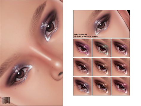 Glossy Eyeshadow, Sims 4 Cc Eyes, Makeup Cc, Pelo Sims, Sims 4 Cc Makeup, Sims 4 Game Mods, Sims 4 Body Mods, Sims 4 Expansions, Tumblr Sims 4