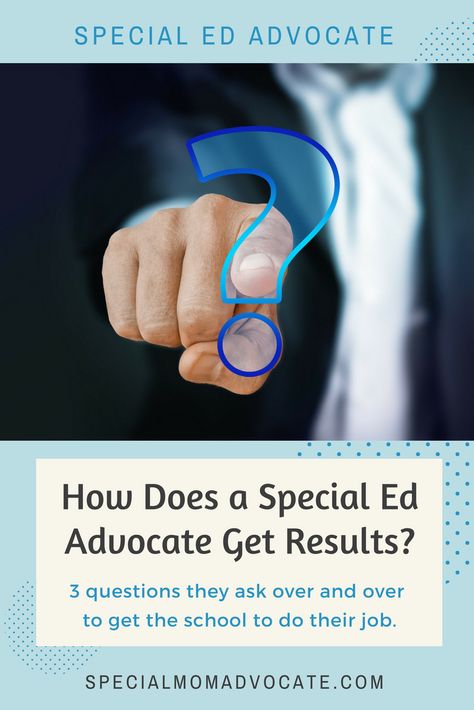 3 Questions a Special Education Advocate Asks to Get Results | Special Mom Advocate Special Education Law, Special Needs Teacher, Special Education Activities, Special Needs Mom, Learning Differences, Life Skills Activities, Parent Resources, Special Needs Kids, Learning Disabilities