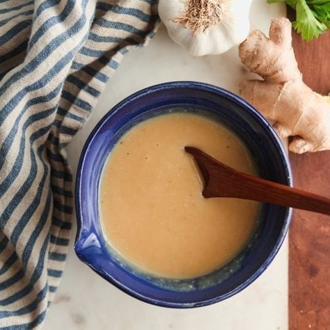 Miso Sauce Recipe, Dressing For Salad, Miso Dressing Recipe, Homemade Miso, Asian Sauces, Miso Sauce, Ginger Miso, Flavored Rice, Miso Dressing