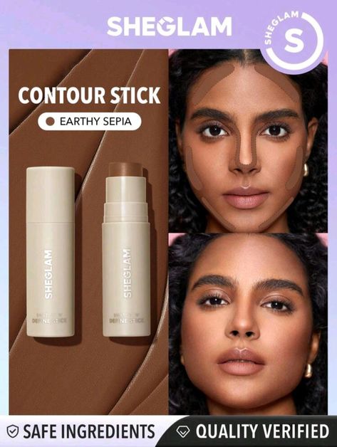 Cream Contour Stick, Contour Bronzer, Contour Face, Contour Stick, Cream Contour, Natural Contour, Rose Fashion, Face Contouring, Sun Cream