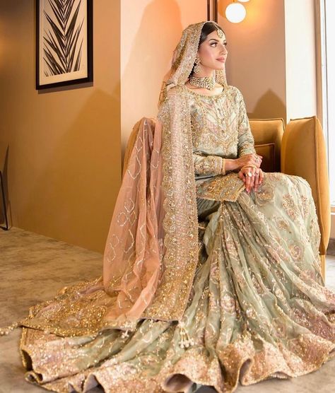 Dulhan Makeup, Nikkah Outfit, Nikah Outfit, Nikah Dress, Walima Dress, Desi Wedding Dresses, Asian Wedding Dress, Nikkah Dress, Latest Bridal Dresses