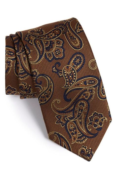 Buffalo Exchange, Summer Gloves, Men Ties, Fashion Gloves, Men's Ties, Designer Ties, Paisley Tie, Neck Ties, Paisley Dress