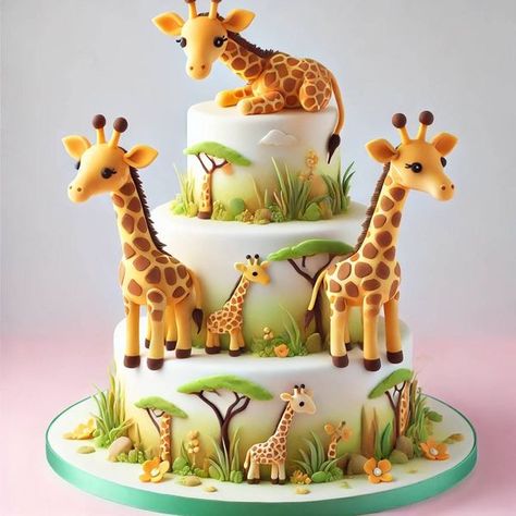 Giraffe Cakes, Fancy Cakes, Cupcake Cakes, Cake