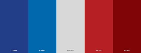 July Color Palette Hex Codes, Fourth Of July Color Palette, 4th Of July Color Palette, Patriotic Color Palette, America Color Palette, July Color Palette, Artful Agenda, Blue Hex Code, Best Color Palettes