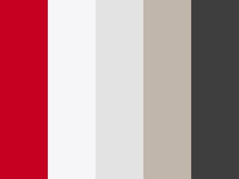 "Bright Red & Grey" by venturewebdesign red and grey, red colour Red And Grey Color Palette, Red Grey Color Palette, Color Palettes With Red, Website Colour Palette, Herringbone Tile Floors, Website Color Palette, Bedroom Colour Palette, Red Color Schemes, Red Colour Palette