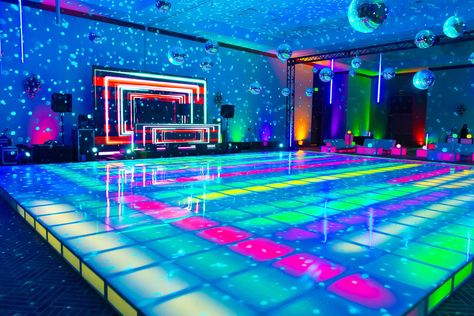 Largest LED Dance Floor in the USA Dance Floor Aesthetic, Light Up Dance Floor, Dance Floor Rental, Led Dance Floor, Free Friends, Led Dance, Quince Ideas, Beautiful Bars, Lounge Decor