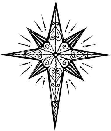 star of bethlehem drawing - Google Search | This is so Amber ... Star Clipart Black And White, Christmas Coloring Printables, F Tattoo, Mass Heater, Christmas Classroom Treats, Window Paint, Nativity Star, Star Craft, Star Clipart