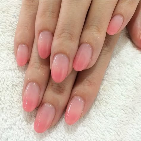 Ombre Pink Nails, Ombre Nails Pink, Pink Ombre Nails, Anime Nails, Minimal Nails, Kawaii Nails, Pink Nail, Cute Happy, Dream Nails