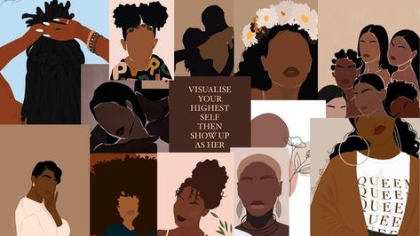 Black Women Desktop Wallpaper, Black Women Art Wallpaper Pc, Blackgirl Aesthetics Wallpaper Laptop, Lockscreen For Macbook, Black Women Aesthetic Wallpaper Laptop, High Res Laptop Wallpaper, Macbook Wallpaper Black Women, Black Computer Wallpaper Aesthetic, Computer Lockscreen Wallpaper Aesthetic