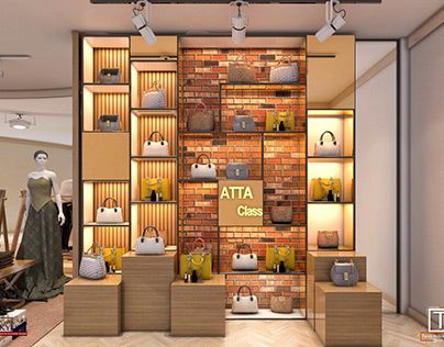 Bag Showroom Interior, Handbag Showroom, Bags Shop Interior Design, Bag Shop Interior, Makeup Showroom, Souvenir Shop Design, Bag Showroom, Atelier Aesthetic, Bag Store Display