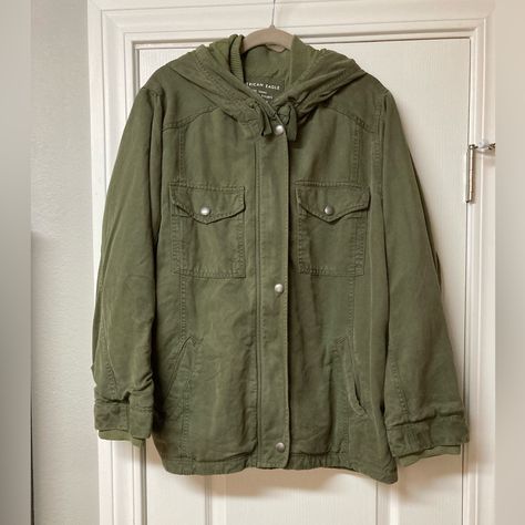 Army Green Jacket, With Zip And Snap Front, Has Pockets, See Pictures For Fabric Content, Measurements, And Details. Last Picture Shows Partially Open, Has Hood, Heavyweight. New With Tags. Dark Green Jacket, Grunge Jacket, Oc Board, Army Green Jacket, Canvas Jacket, Army Jacket, Pinterest Board, Utility Jacket, Book Characters