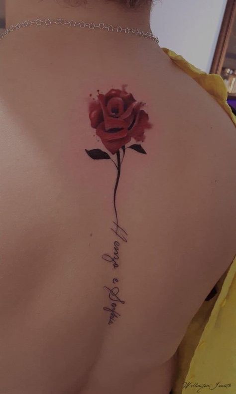 Collar Bone Tattoo Quotes, Rose Tattoo On Back, Back Tattoos Spine, Wrist Tattoo Designs, Wrist Tattoo Ideas, Hand And Finger Tattoos, Photography Drawing, Love Tattoo, Mother Tattoos