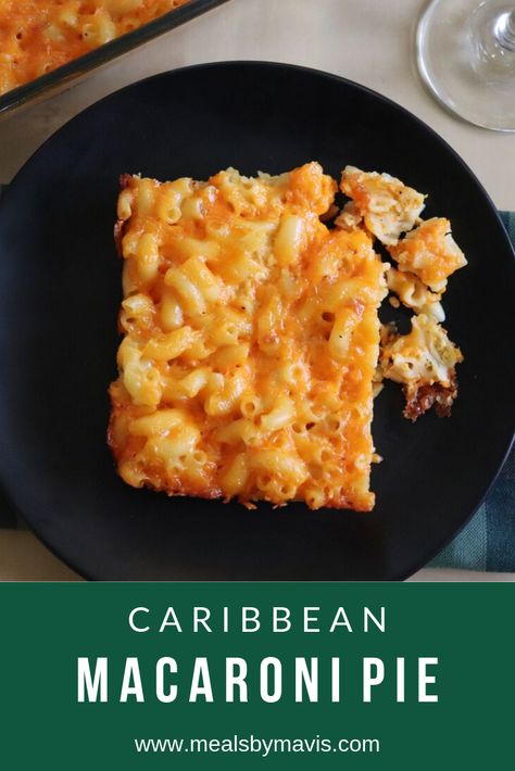 Jamaican Macaroni Pie, Barbados Macaroni Pie Recipe, Carribean Mac And Cheese, Macaroni Pie Barbados, Caribbean Macaroni Pie, Macaroni Pie Caribbean, Trini Macaroni Pie Recipe, Macaroni Pie Trinidadian, Caribbean Mac And Cheese