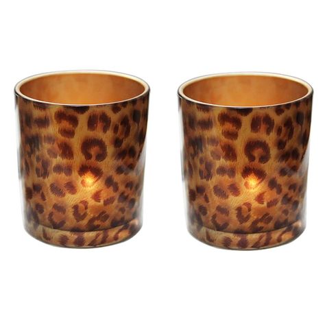 PRICES MAY VARY. ANIMAL PRINT DESIGN CANDLE HOLDER - Classic and beautiful votive candle holders, Leopard print design combined with a modern shape look stunning EASY WAY TO CREATE A ROMANTIC ATMOSPHERE - Decorate your tabletop beautifully and affordably for party and special occasions. Perfect for Christmas/Wedding/Valentine's Day/Home décor ELEGANT TEALIGHTS -This decorative candle holder fits great in every room - no matter if bedroom, bathroom or living room creating warm relaxed and romanti Leopard Room Decor, Leopard Bedroom Decor, Cheetah Print Decor, Leopard Print Bathroom, Leopard Home Decor, Leopard Print Wedding, Leopard Print Decor, Valentines Day Decoration, Women Bedroom