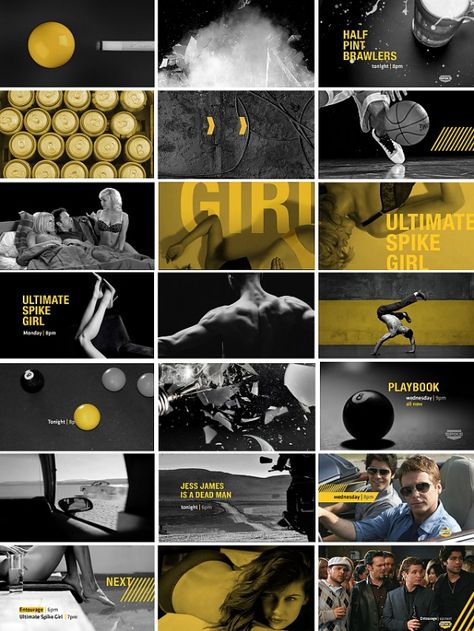 Designspiration — Spike TV Network Pitch v3 - Lauren Hartstone Video Storyboard, Digital Media Design, Tv Network, Page Layout Design, Still Picture, Motion Graphics Inspiration, Title Design, Motion Graphics Design, Video Image