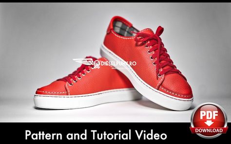 https://www.etsy.com/listing/1431520141/sneakers-pattern-shoe-templates-leather Leather Hat Pattern, Shoe Template, Diy En Cuir, Mens Sewing Patterns, Diy Sneakers, Lace Diy, Diy Videos Tutorials, Sneakers Patterns, Pattern Shoes